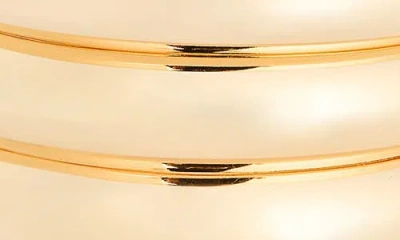 Nordstrom Rack 3-pack Smooth Bangle Set In Gold