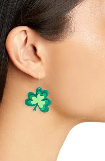Leith Clover Drop Earrings In Multi