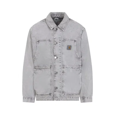 Carhartt Double Layer Front Jacket Collared Design In Silver