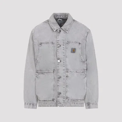 Carhartt Double Layer Front Jacket Collared Design In Silver