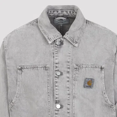 Carhartt Double Layer Front Jacket Collared Design In Silver