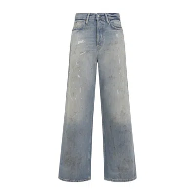 Acne Studios 1981 Distressed Jeans In Blue