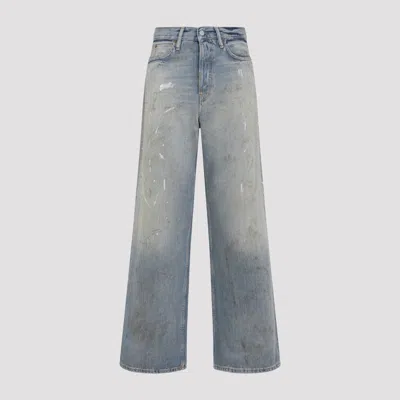 Acne Studios 1981 Distressed Jeans In Blue