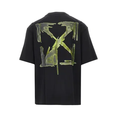 Off-white Men Black 3d Arrow Spray T-shirt, S Luxury T-shirts For Men Darveys