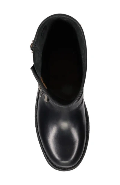 Frye Viv Short Engineer Boot In Black