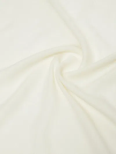 Max Mara Tassel Shawl In White