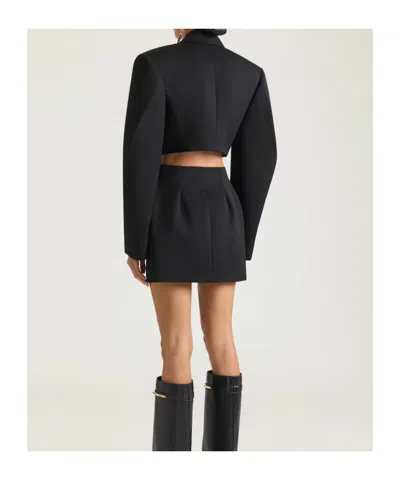Givenchy Flap-pocket Mini Skirt In Blue