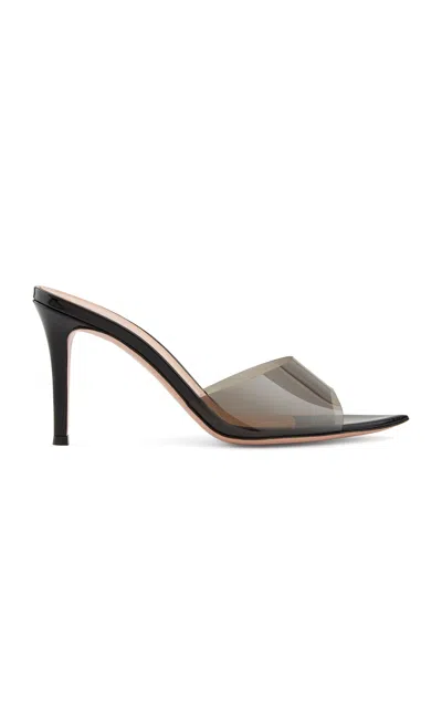 Gianvito Rossi Pointed Plexiglass Sandals With 85mm Heel Height In Black