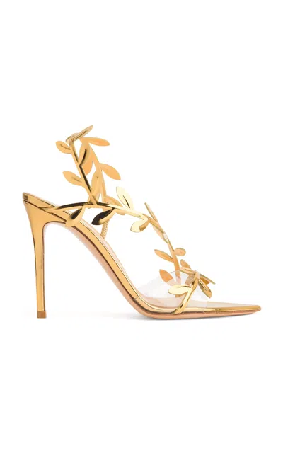 Gianvito Rossi Crystal Branch Slingback Cocktail Sandals In Multi