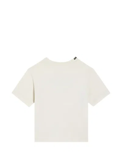 Dolce & Gabbana Jersey T-shirt With Print And Logo Patch In White