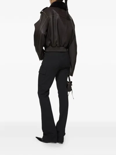 Acne Studios Belt Loop Casual Pants In Black