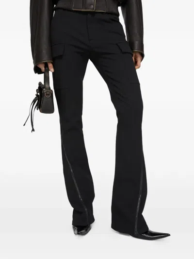 Acne Studios Belt Loop Casual Pants In Black