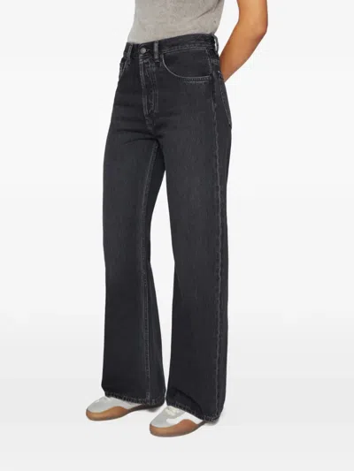 Acne Studios 2021f Patch-pockets Jeans In Black