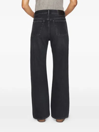 Acne Studios 2021f Patch-pockets Jeans In Black