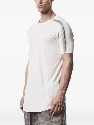 Thom Krom Worked T-shirt In White