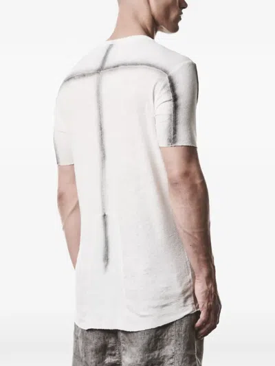 Thom Krom Worked T-shirt In White