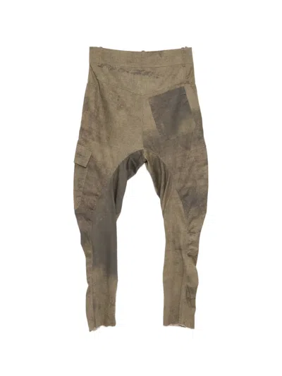 Masnada Patchwork Trousers In Brown