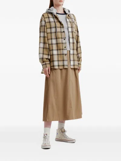 Chocoolate Hooded Check-pattern Jacket In Multi