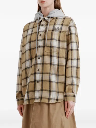Chocoolate Hooded Check-pattern Jacket In Multi