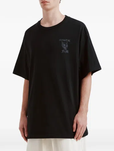 Five Cm Skull-graphic T-shirt In Black