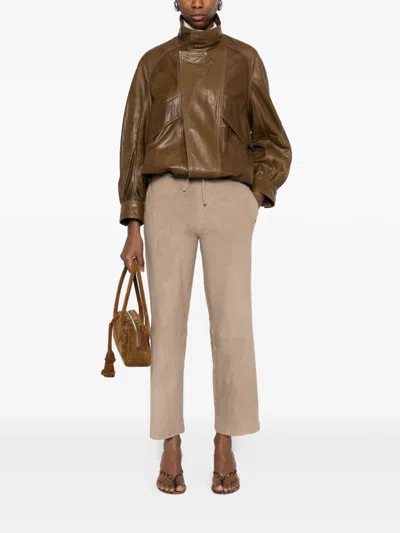 Arma Drawstring Trousers In Neutral