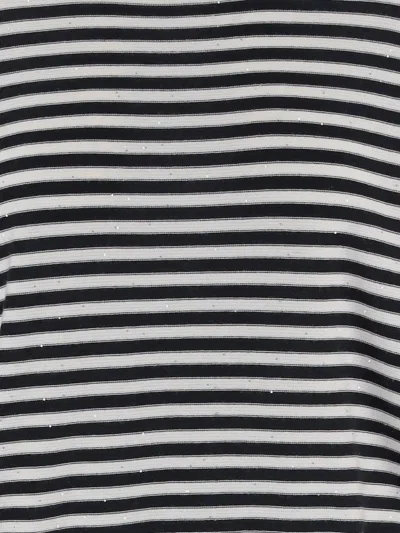 Bruno Manetti Striped-pattern Crew-neck Sweater In Multi