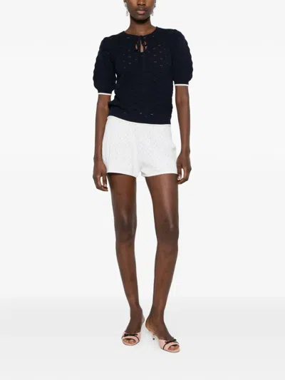 Twinset Sweaters Blue Night In Blue