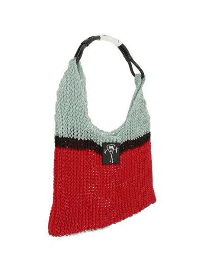 Plan C Mesh Shoulder Bag In Multi