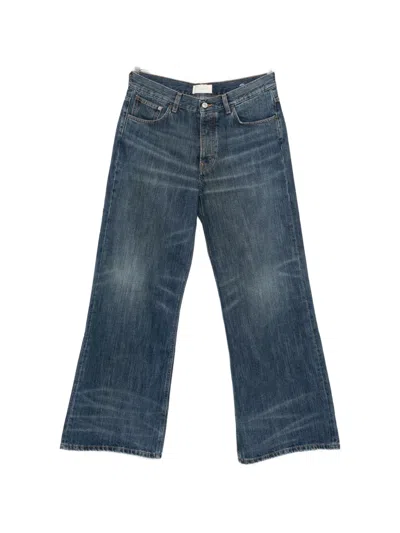 Jeanerica Logo-patch Jeans In Blue