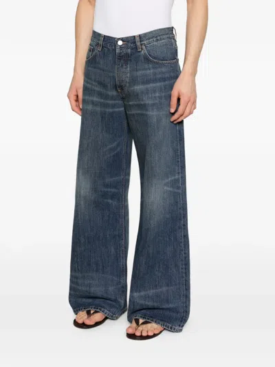 Jeanerica Logo-patch Jeans In Blue