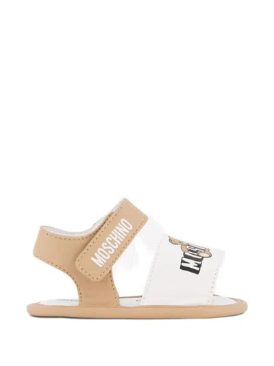 Moschino Logo-print Sandals In Multi