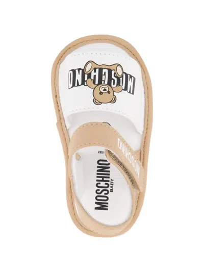 Moschino Logo-print Sandals In Multi