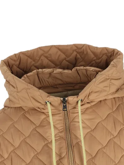 Herno A-shape Down Jacket In Quilting Ecoage In Neutral
