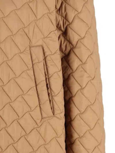 Herno A-shape Down Jacket In Quilting Ecoage In Neutral