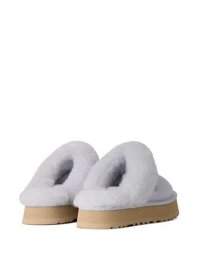 Ugg Blue Platform Slippers In Blue