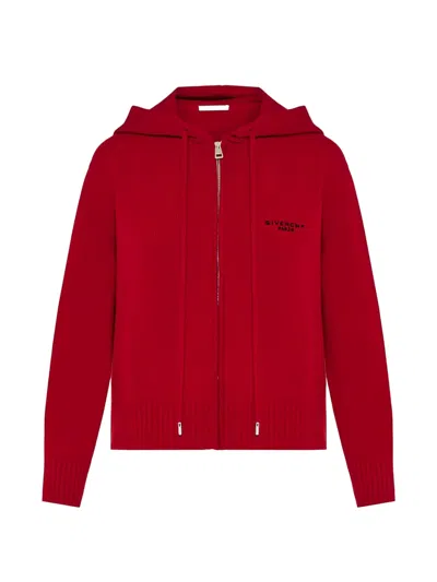 Givenchy Logo-embroidered Sweater In Red