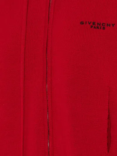 Givenchy Logo-embroidered Sweater In Red
