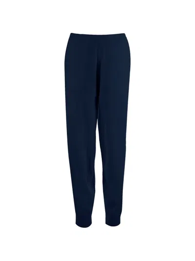 Allude Elasticated Trousers In Blue