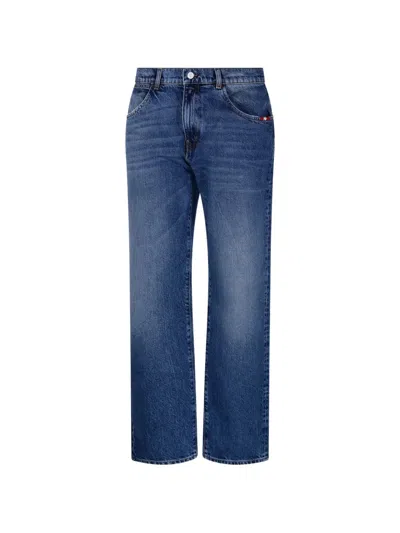 Amish Belt Loop Jeans In Blue