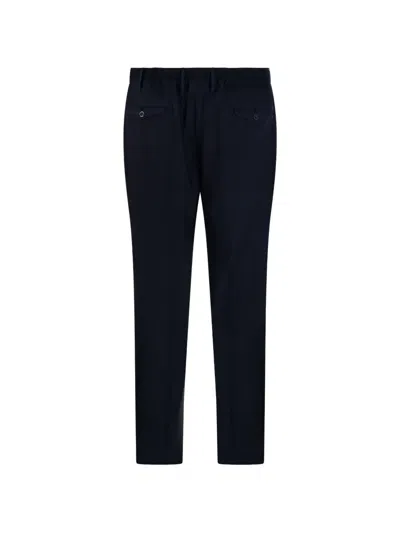 Santaniello Belt-loop Trousers In Blue