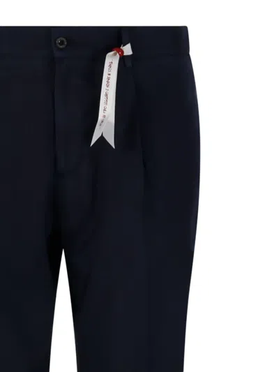 Santaniello Belt-loop Trousers In Blue
