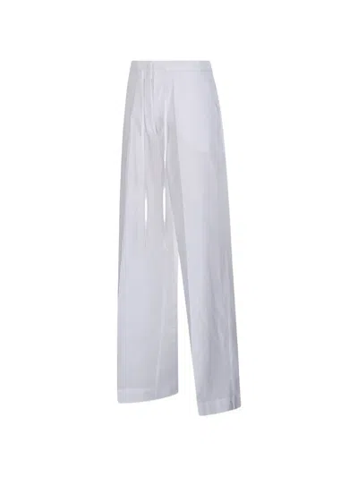 P.a.r.o.s.h Drawstring Trousers In White