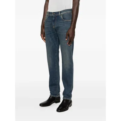 Dolce & Gabbana Multi-pocket Jeans In Blue