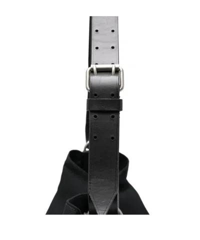 Dries Van Noten Top Handle Shoulder Bag In Black