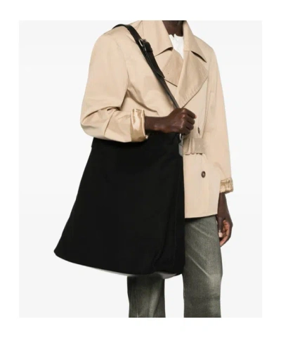 Dries Van Noten Top Handle Shoulder Bag In Black