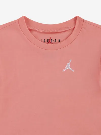 Jordan Girls Brooklyn Essential Fleece Short Set In Pink