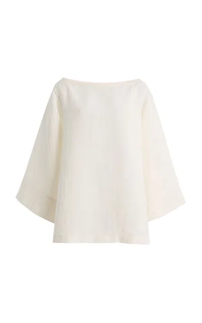 The Row White Regular Solid Top In White