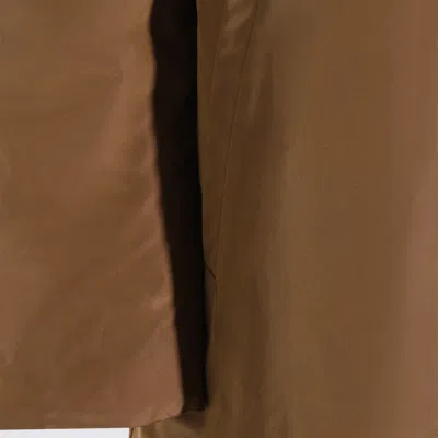 Herno Dark Camel Down Jacket In Pink