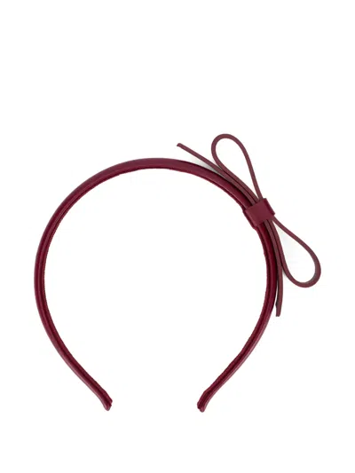 Redv Bow Headband In Red