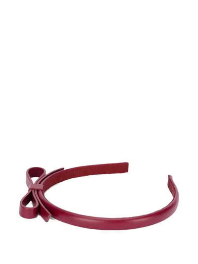 Redv Bow Headband In Red